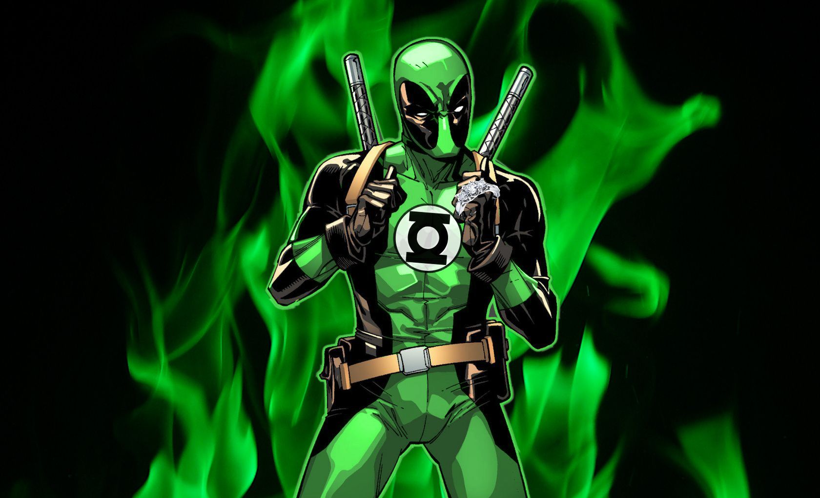 Green Lantern Dc Comics Superhero Deadpool Wallpaperx1020