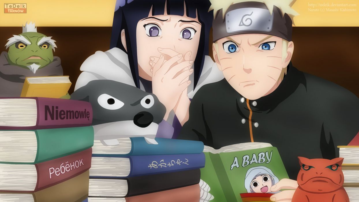 NARUTO Uzumaki Naruto Hyuuga Hinata Humor wallpaperx1350