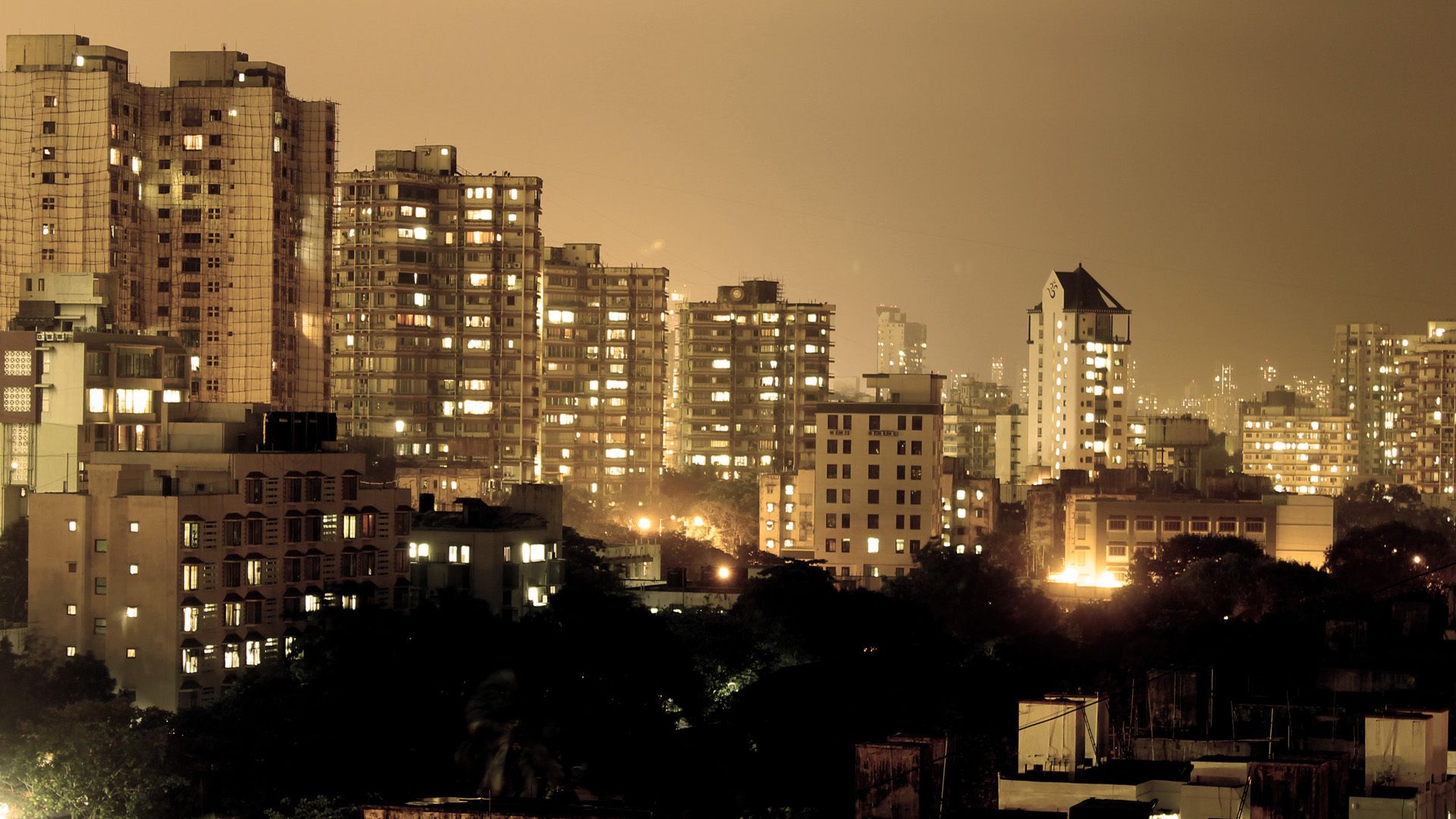 Night City Mumbai City At Night HD Wallpaper