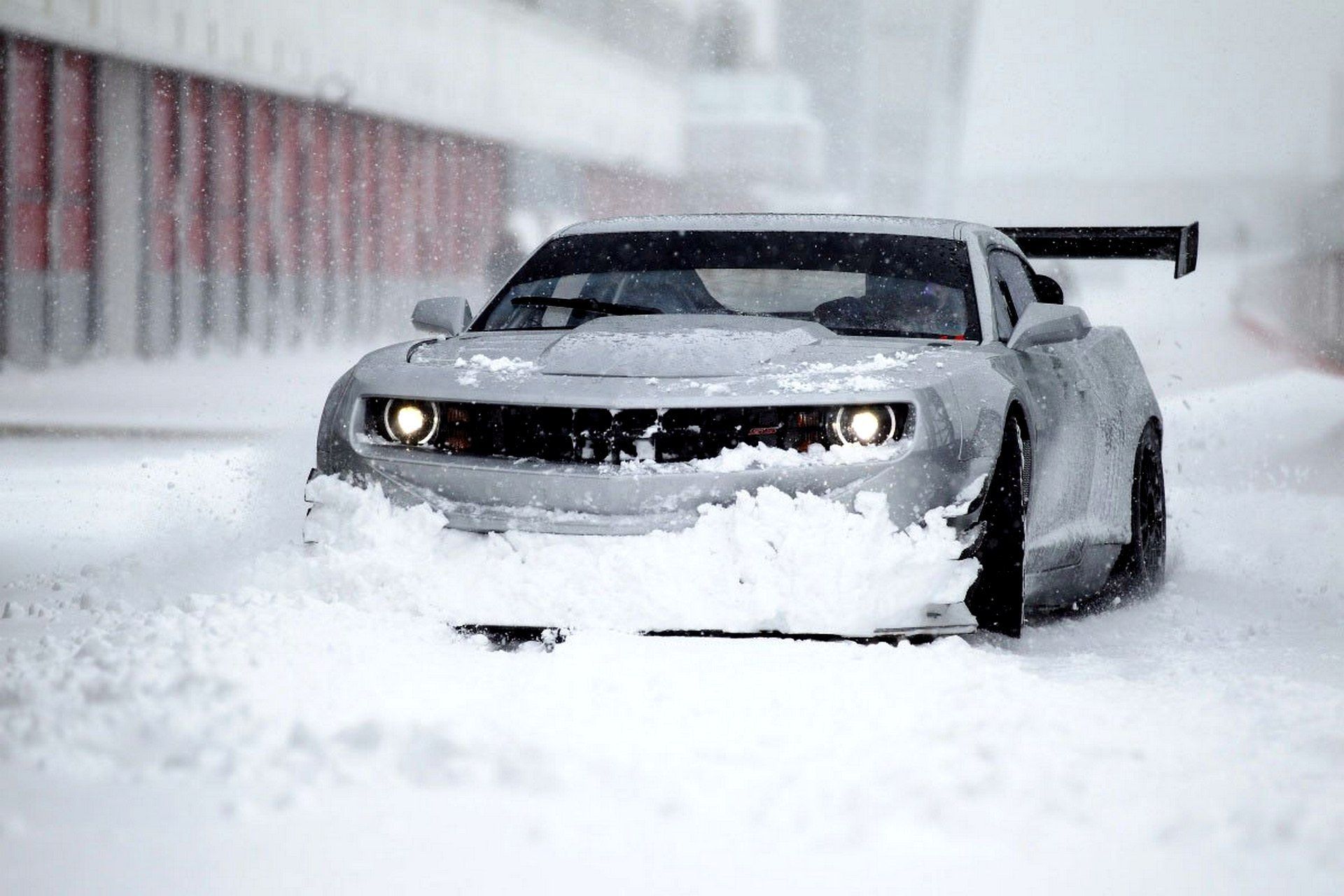 Snow, Road, Sports car wallpaper and image, picture, photo