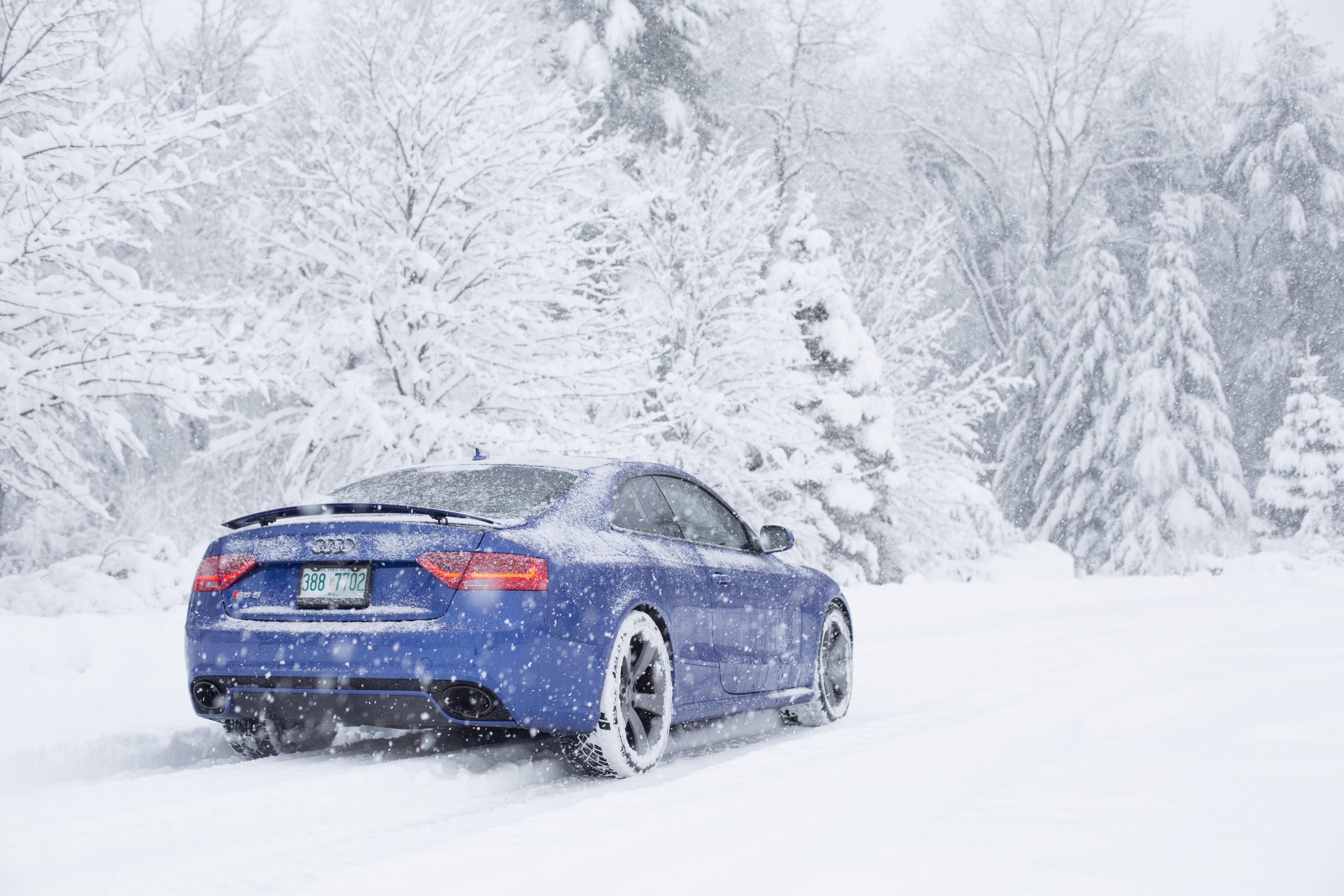 Wallpaper. Cars. photo. picture. Audi, car, winter, snow