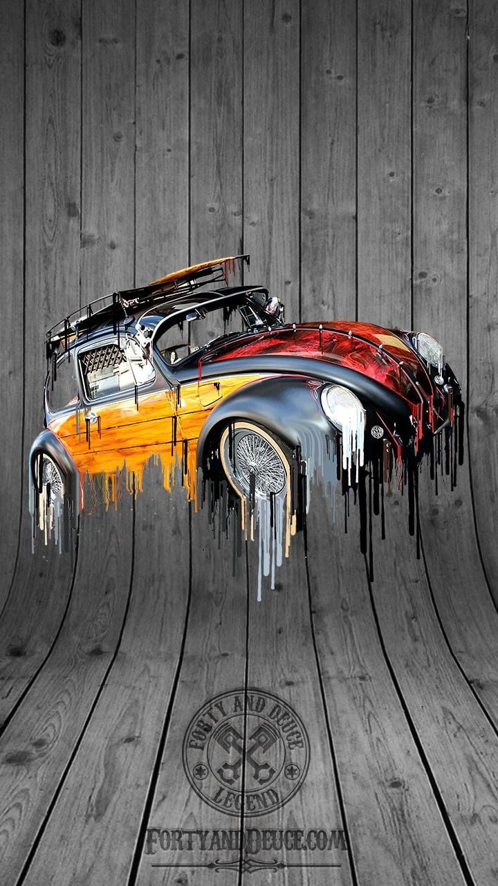 VW Beetle DRIPPIN' WITH AWESOMENESS iPhone & Android Wallpaper.