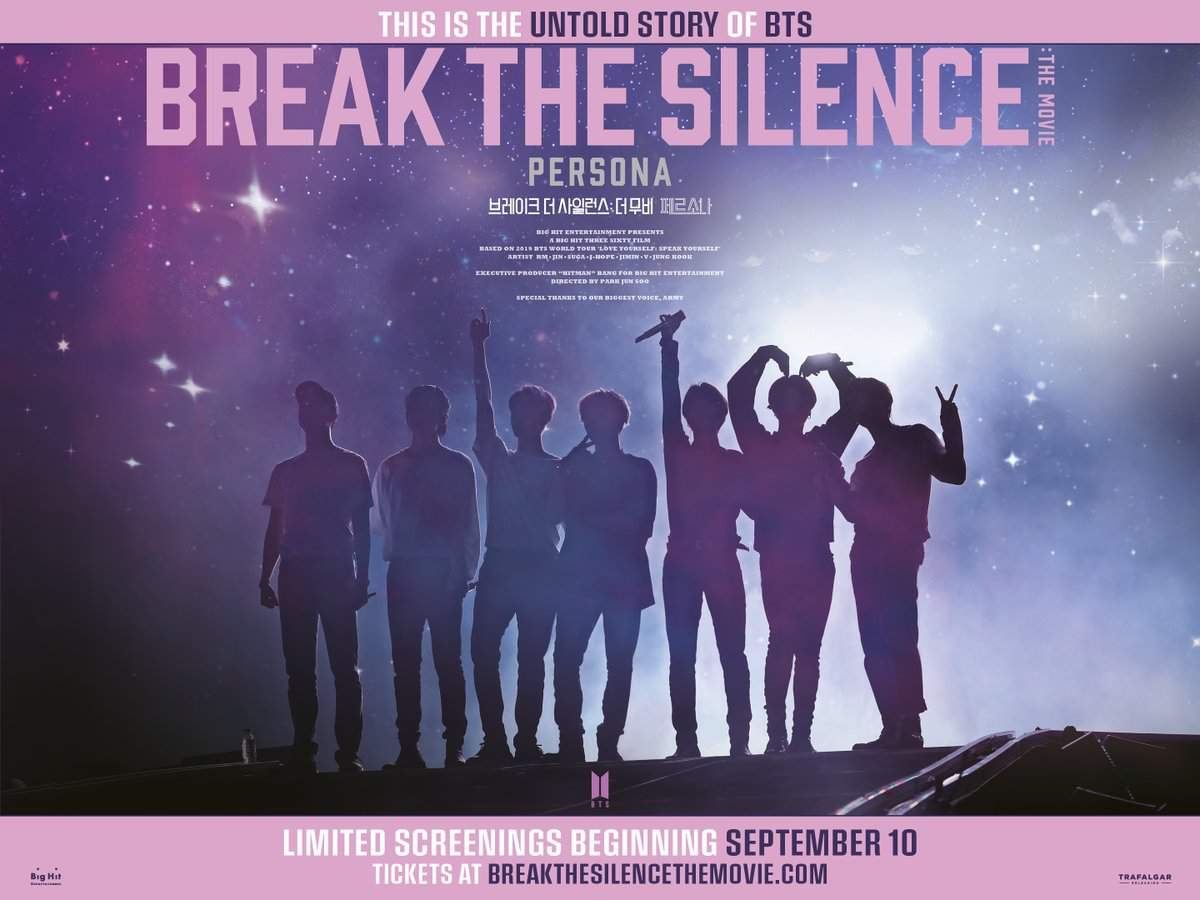 NEW BTS MOVIE BREAK THE SILENCE, THE MOVIE PERSONA COMING IN SEPTEMBER