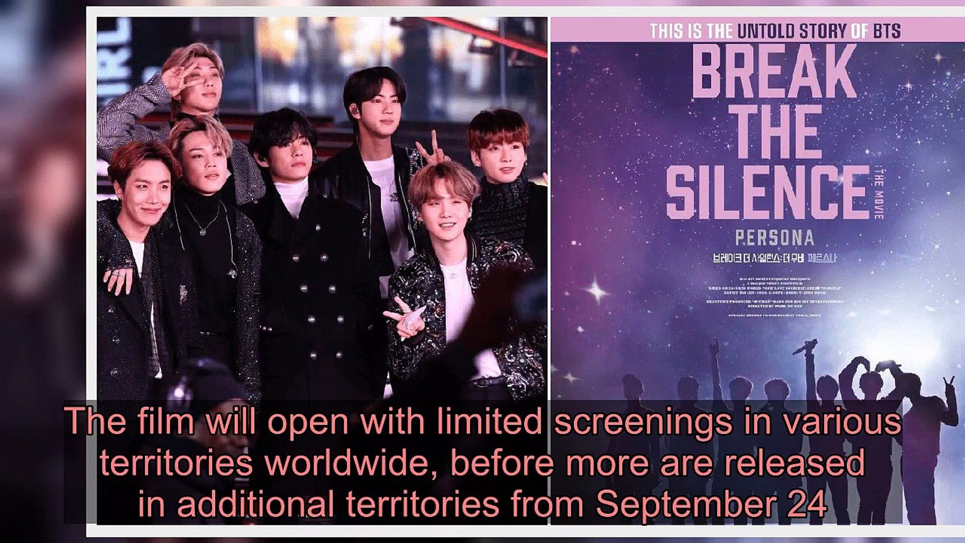 BTS The Silence movie confirmed and it's heading to cinemas worldwide