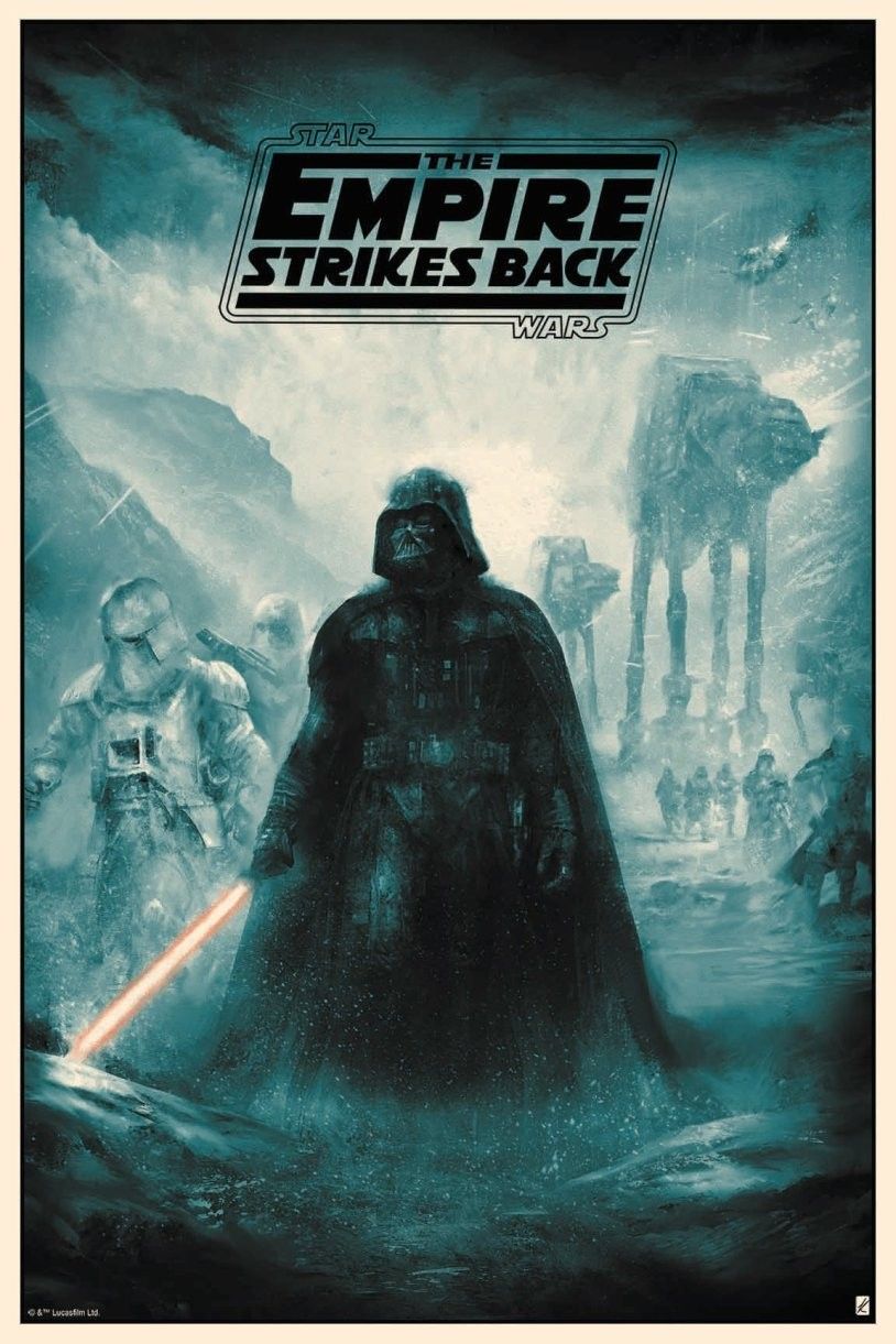 Star Wars: Empire Strikes Back by Karl Fitzgerald on. Star wars empire, Star wars poster, Star wars picture