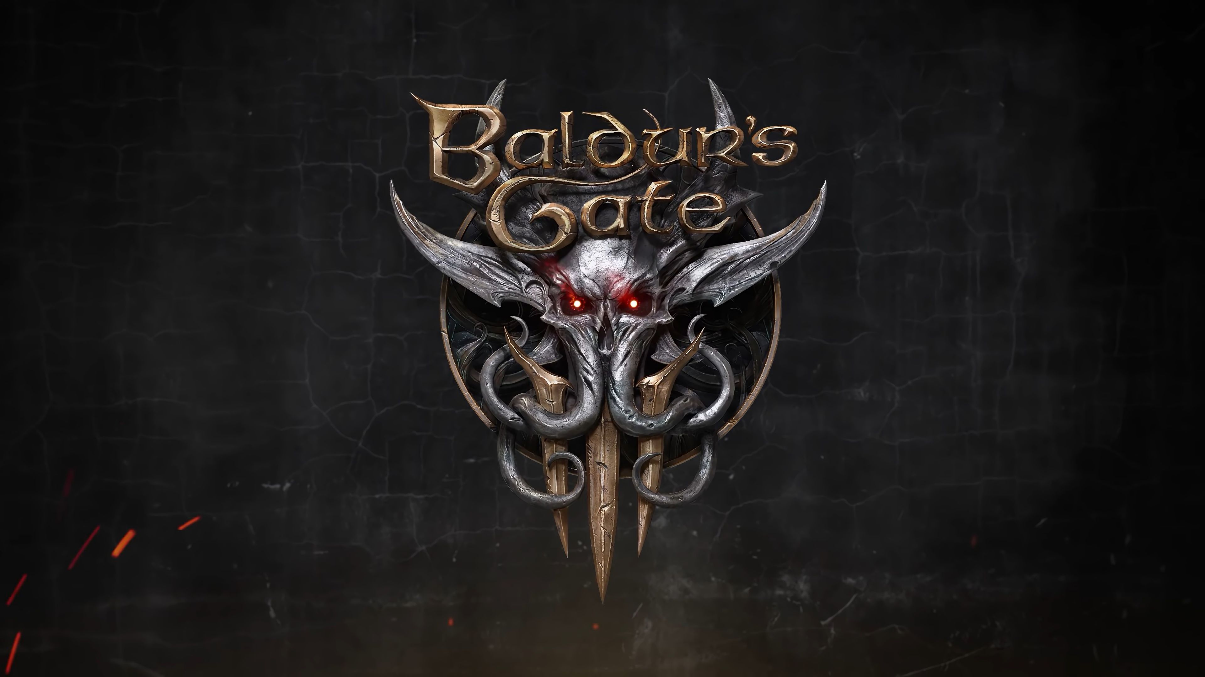 Baldurs Gate 3 Logo 4K Wallpaper