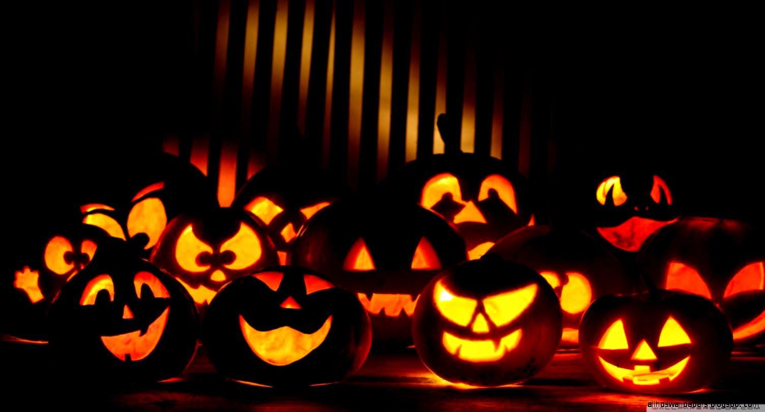 Cute Halloween Background Graceful Pumpkin HD Wallpaper