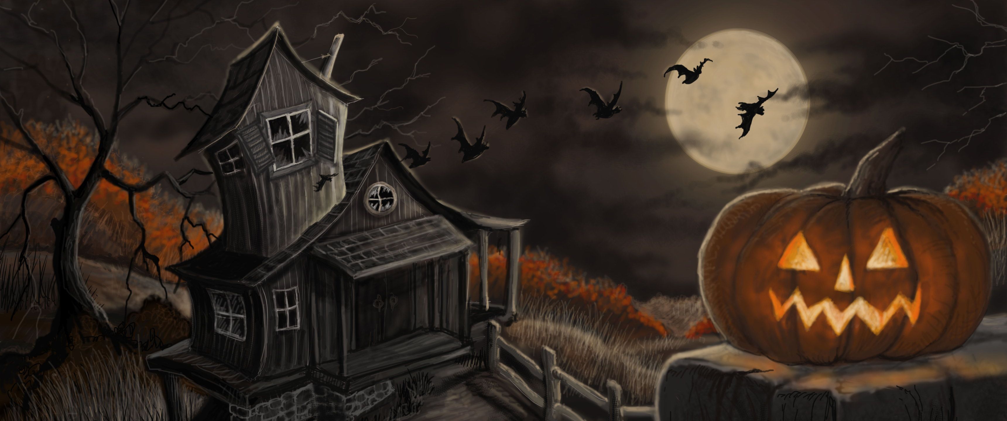 Woman Halloween 3440x1440 Wallpapers Wallpaper Cave 