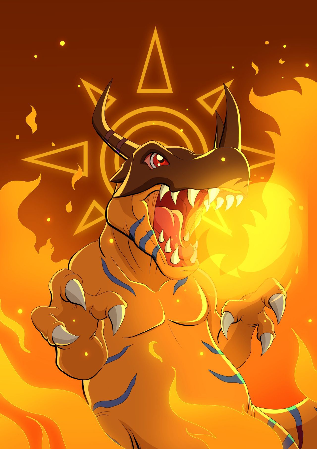 Greymon. Digimon wallpaper, Digimon digital monsters, Digimon tattoo