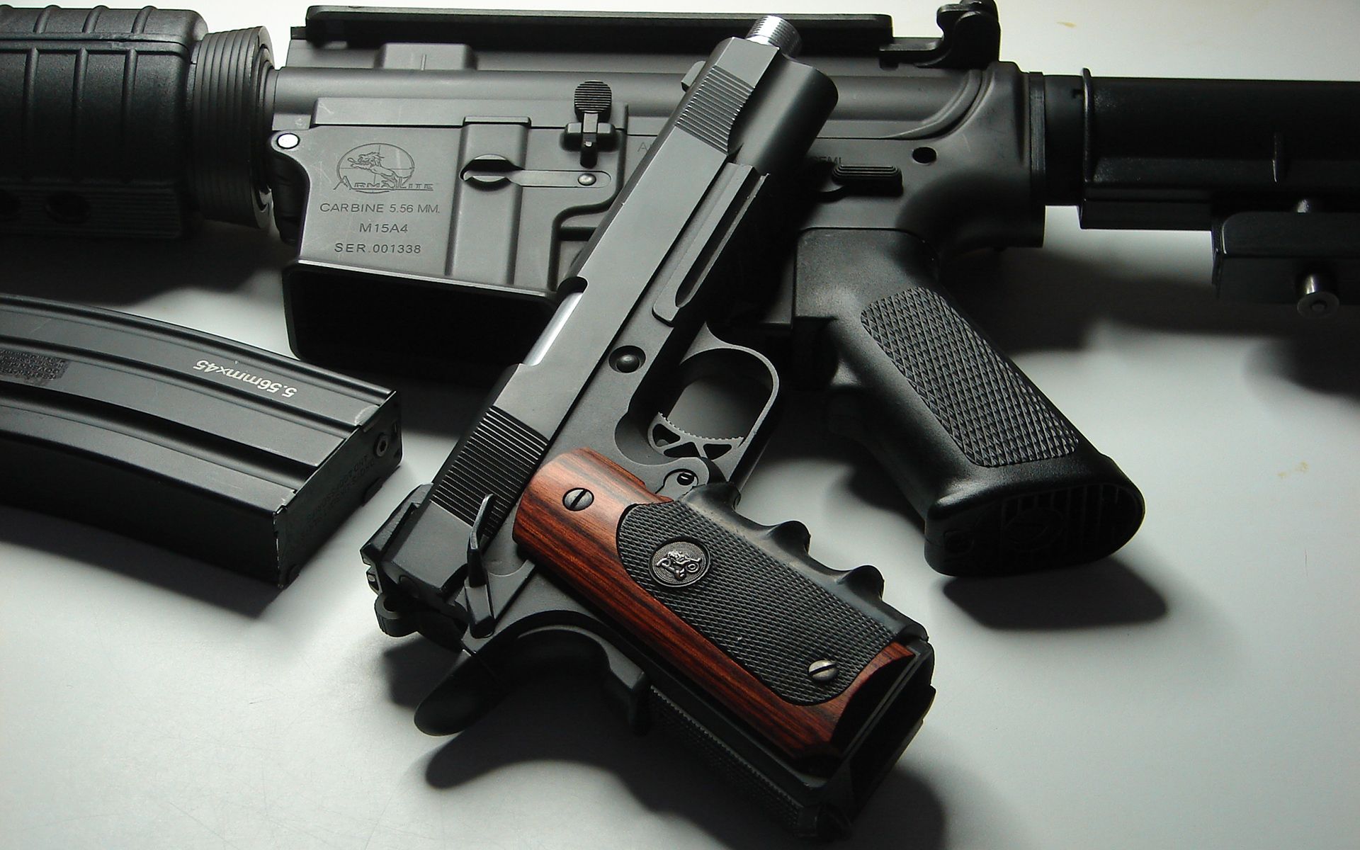 Rifle Handgun Assault Rifle pistol military guns wallpaperx1200