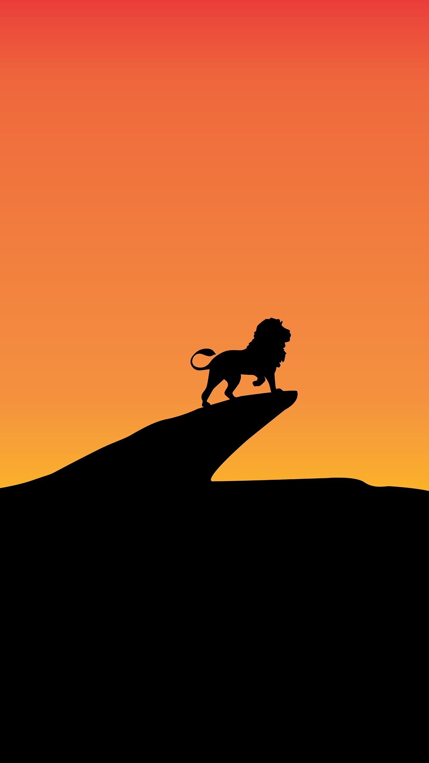 Misc #Lion King Silhouette Minimal 4K 8K #wallpaper. Lion picture, Animal wallpaper, Minimal wallpaper