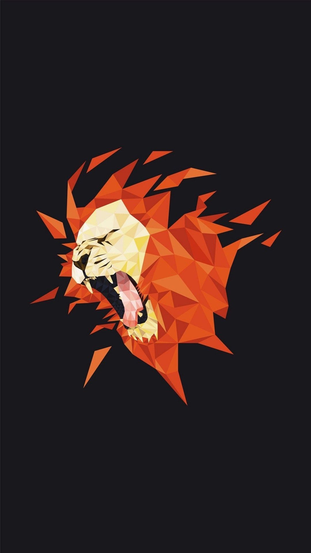 Poligon Lion Art Minimal iPhone Wallpaper. Lion art, London wallpaper, iPhone wallpaper