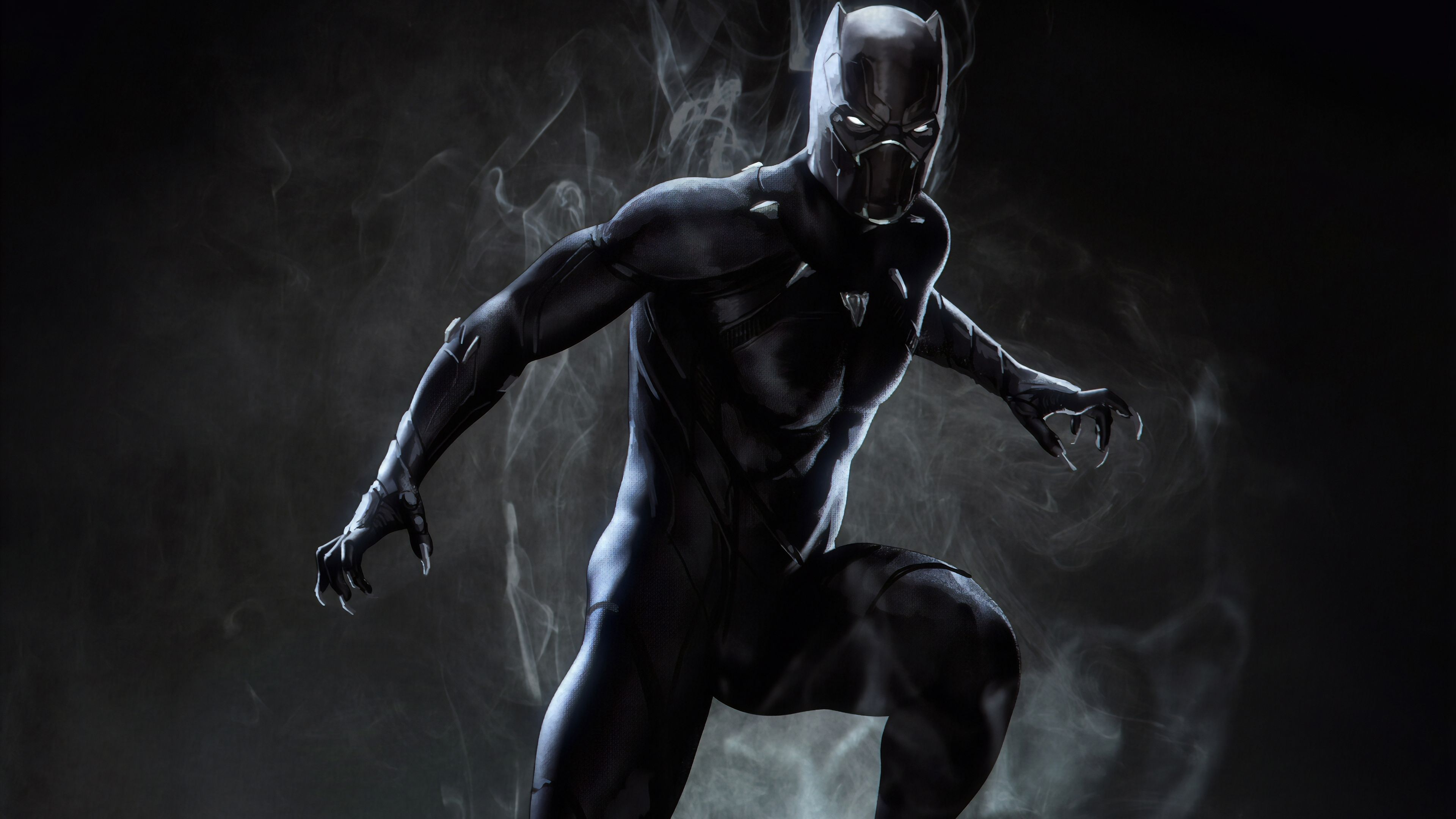 Wallpaper 4k Black Panther Marvel Superhero Wallpaper