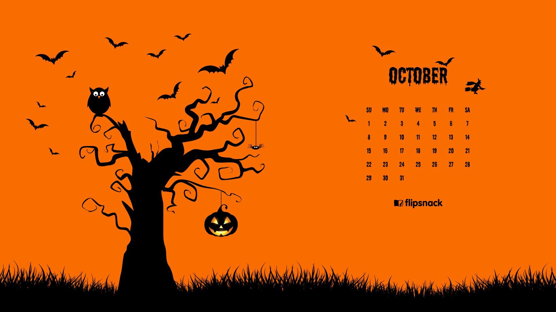 October 2017 calendar wallpaper for desktop background. Calendar , Calendar wallpaper, October wallpaper