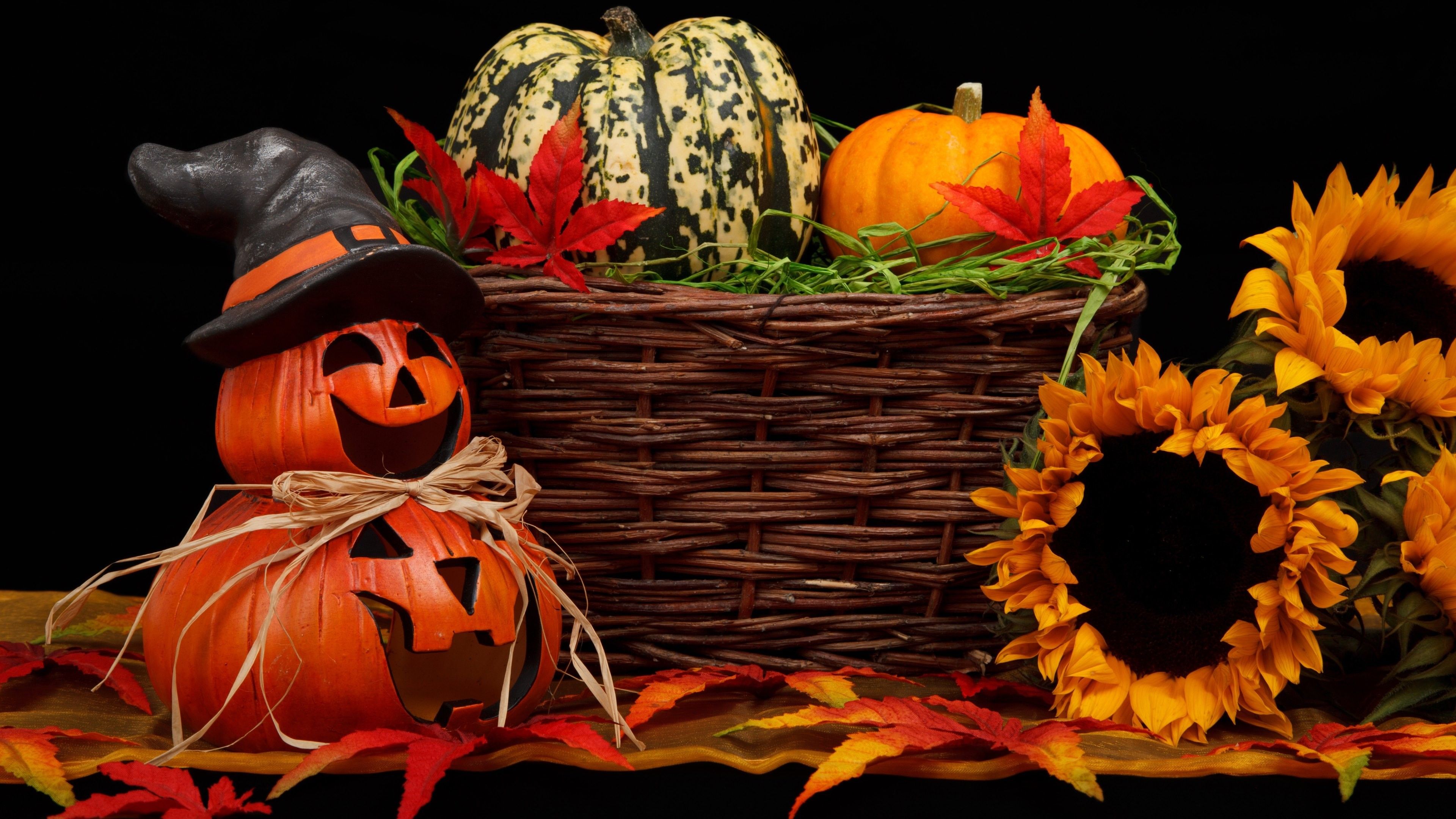 Wallpaper Holiday, Halloween, 31 october, pumpkin host, Holidays