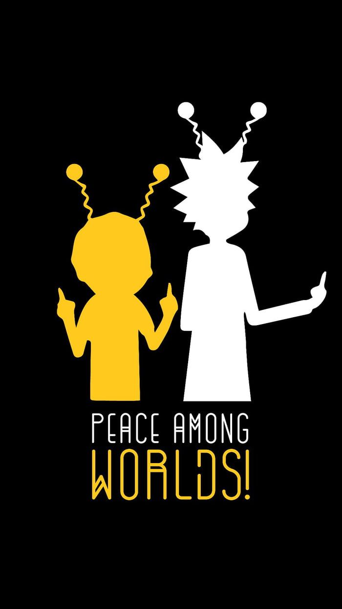 A wallpaper for our edgy Rick & Morty fans
