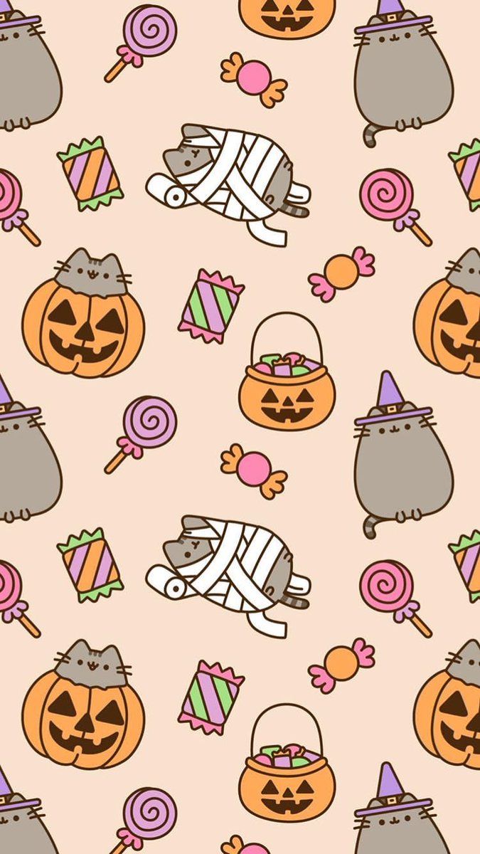 pumpkin, cats, fall and pattern