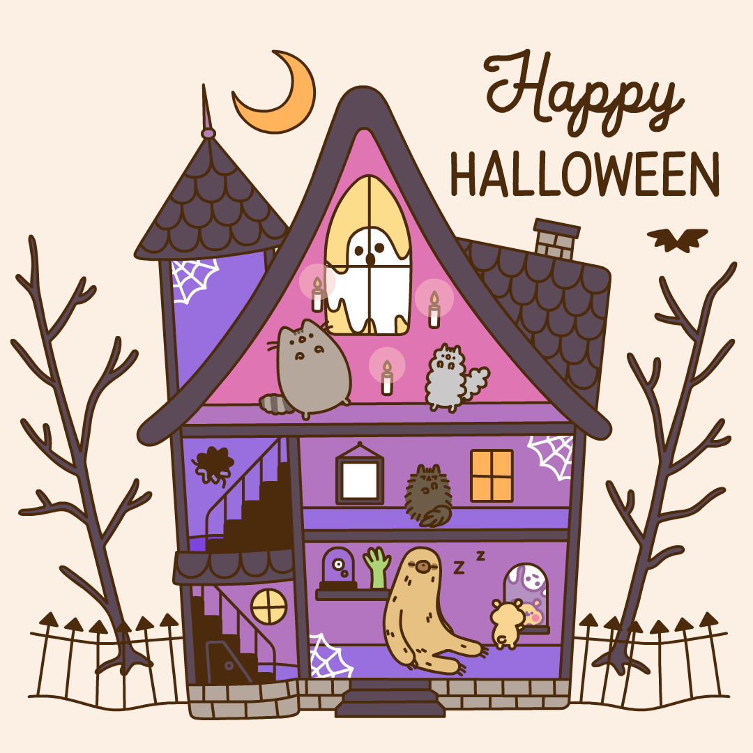 Pusheen Halloween Wallpaper Free Pusheen Halloween Background