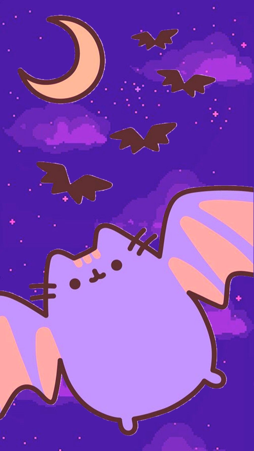 Halloween Pusheen Cat Wallpaper