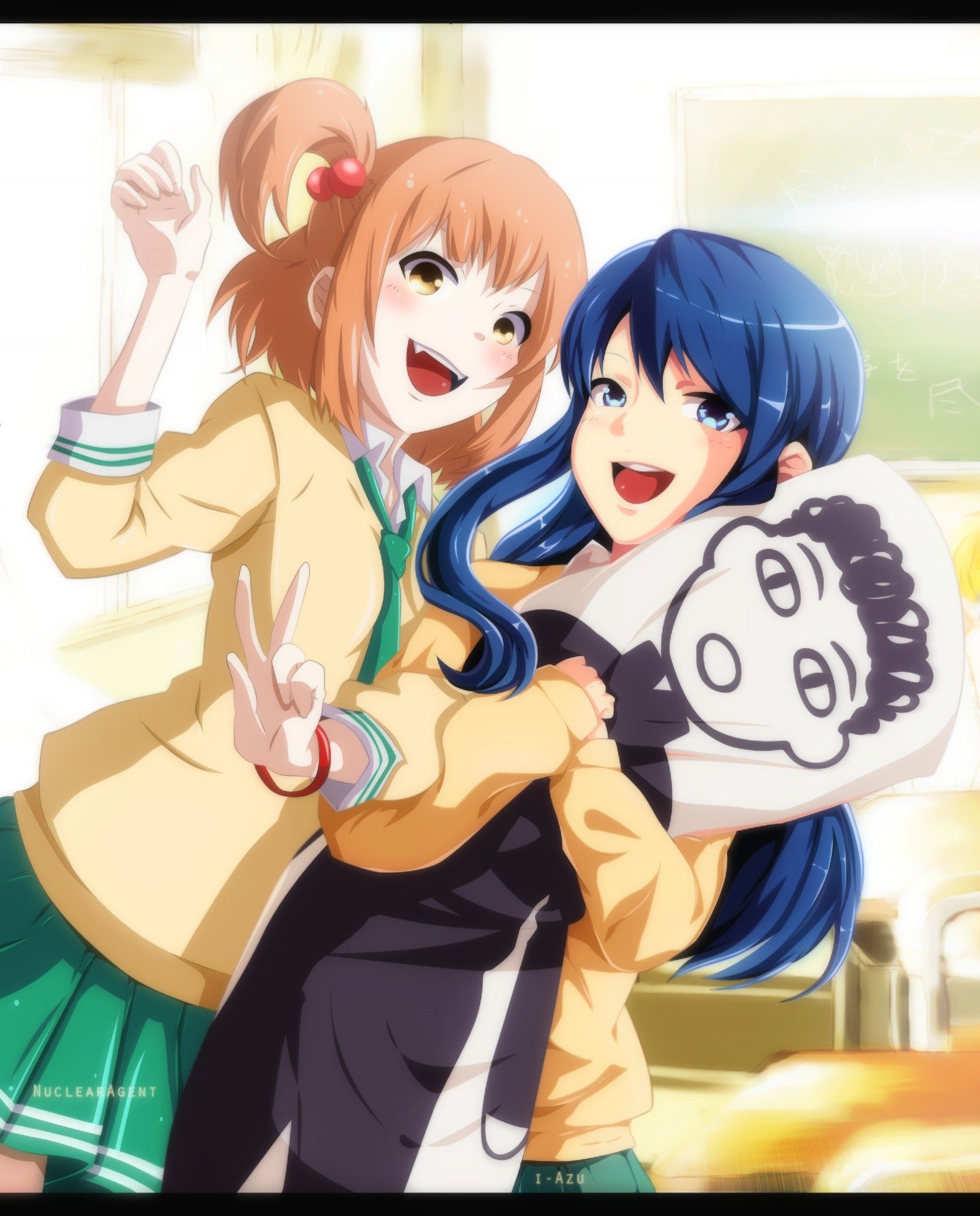 Love Lab Anime Girls Maki Natsuo Kurahashi Riko Wallpaper:1678x2080
