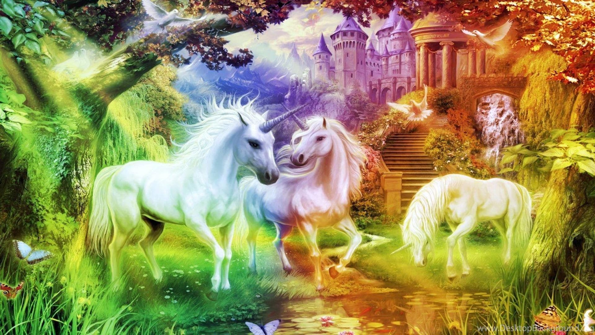 Rainbow Unicorn Kingdom 1216595 Wallpaper Desktop Background