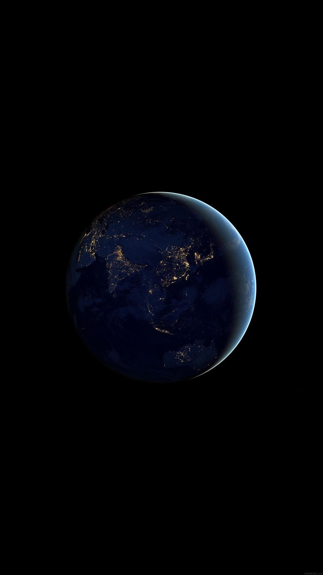 Asia At Night Earth Space Dark iPhone 6 Wallpaper Download. iPhone Wallpaper, iPad wallpaper. iPhone wallpaper earth, Wallpaper earth, Android wallpaper black