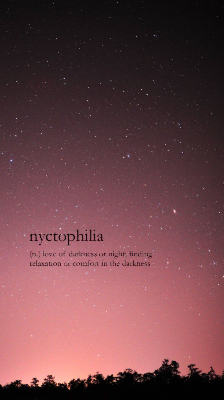 Nyctophillia. Aesthetic words, Unusual words, Uncommon words