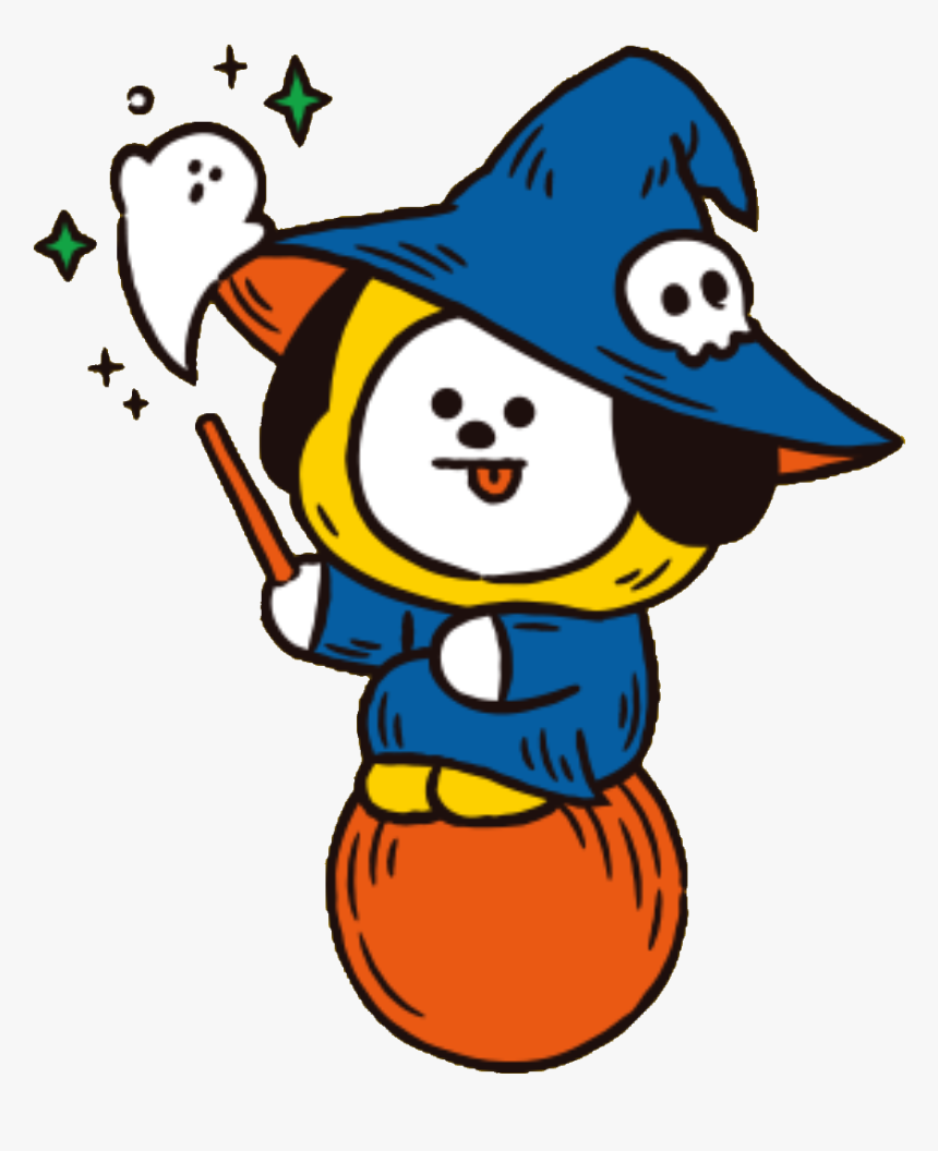 chimmy #bt21 #halloween #witch Chimmy Wallpaper Hallowen, HD Png Download, Transparent Png Image
