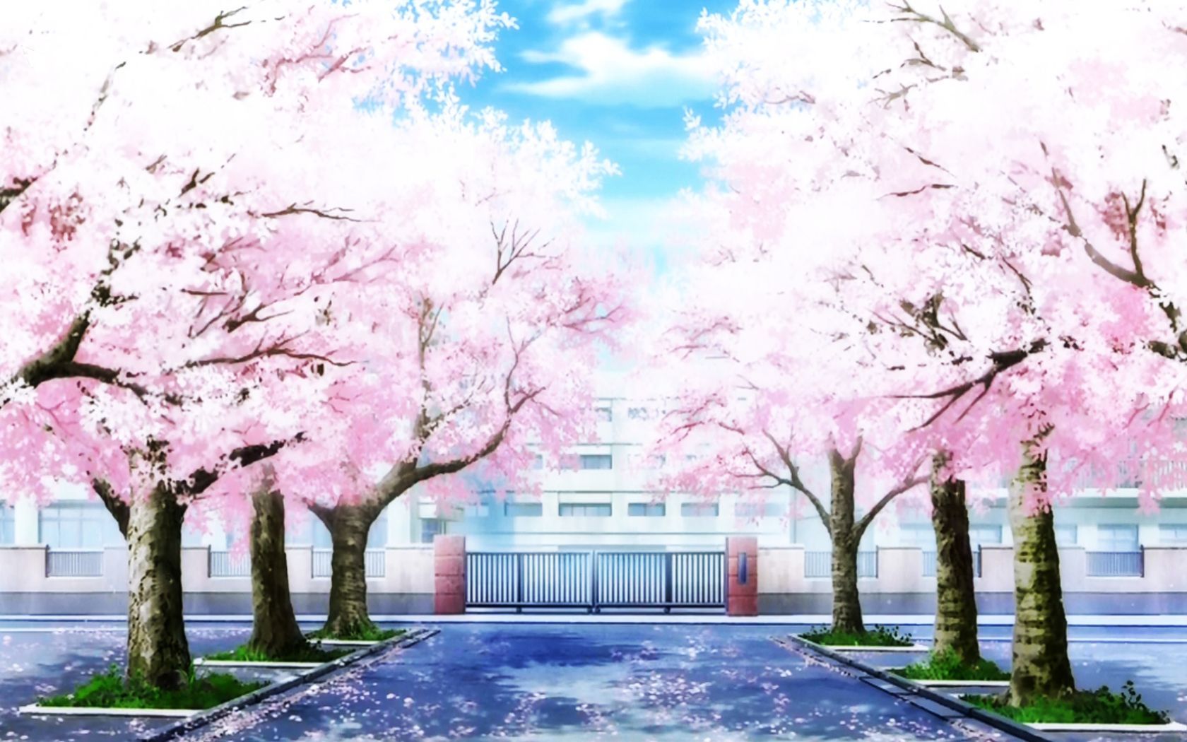 School Building. Anime Image Board