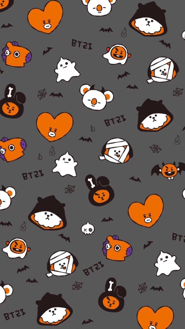 Android BT21 Halloween Wallpaper