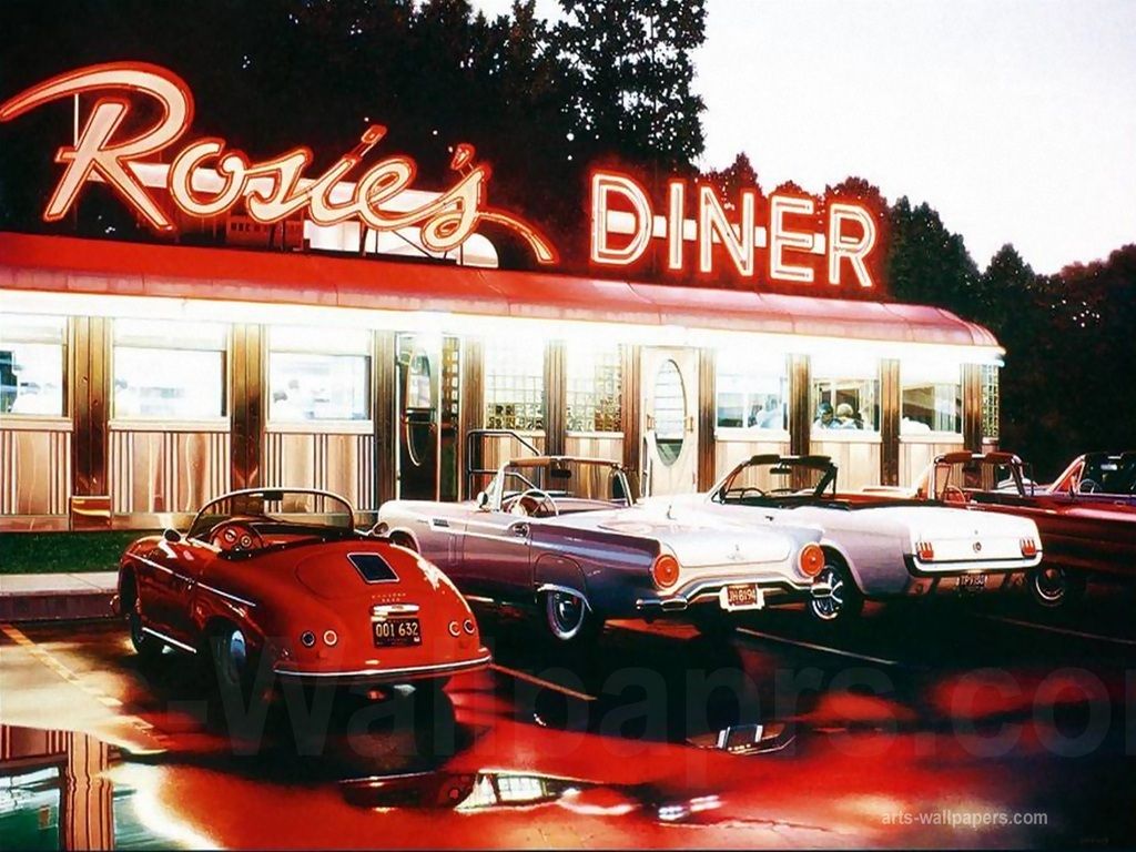 American Diner Wallpaper