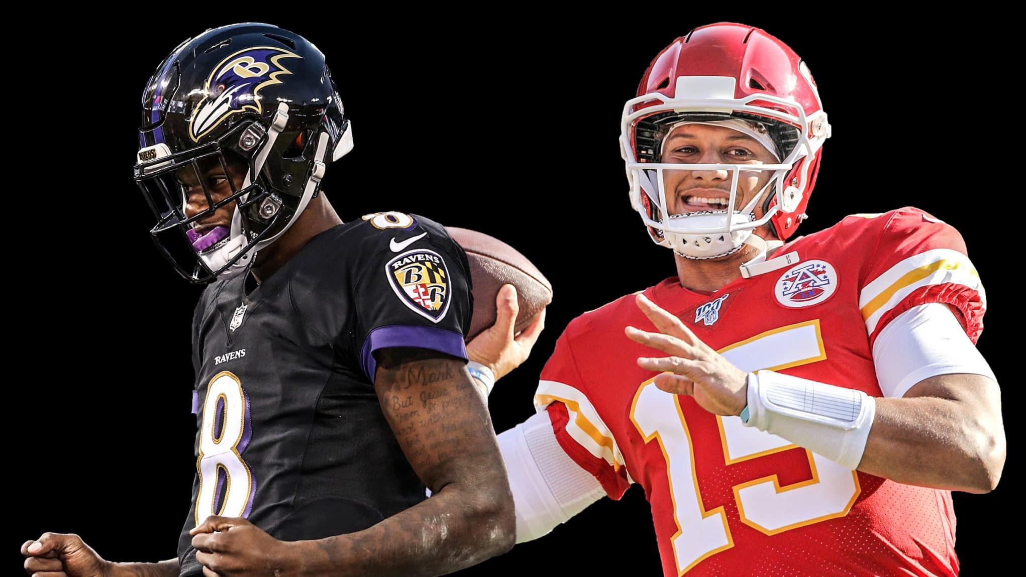 Lamar Jackson, Patrick Mahomes Mahomes And Lamar Jackson