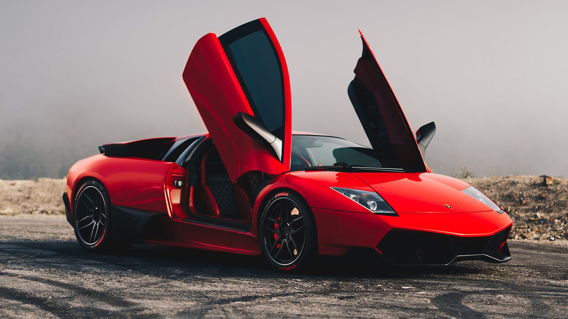 red lamborghini