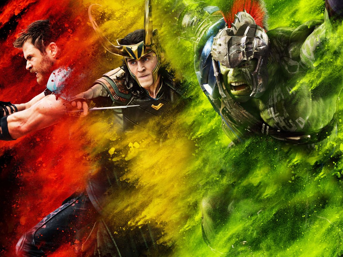 Thor Loki Hulk Thor Ragnarok 1152x864 Resolution Wallpaper, HD Movies 4K Wallpaper, Image, Photo and Background