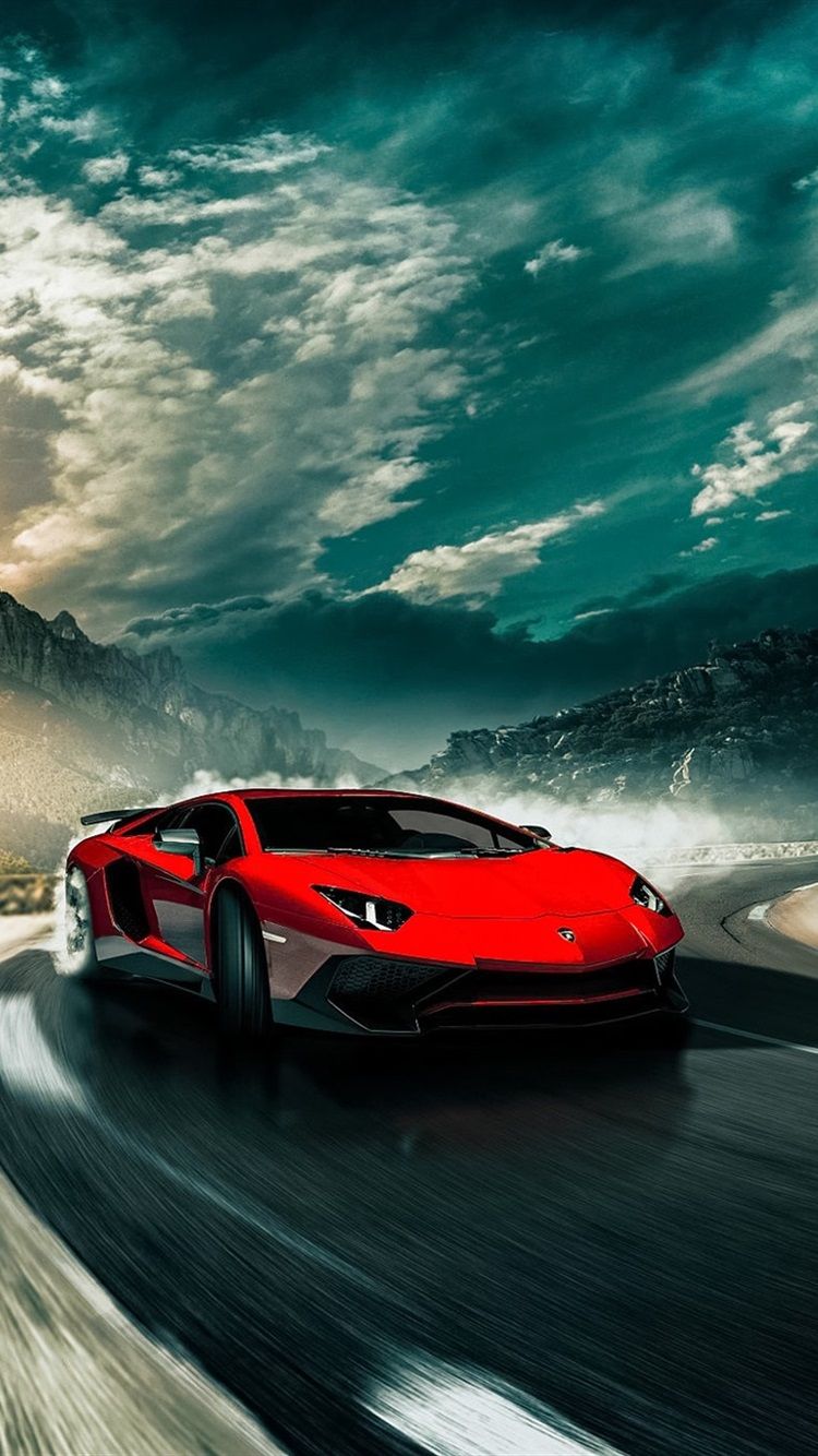 Lamborghini Aventador LP750 4 SV Red Supercar Speed 750x1334 IPhone 8 7 6 6S Wallpaper, Background, Picture, Image