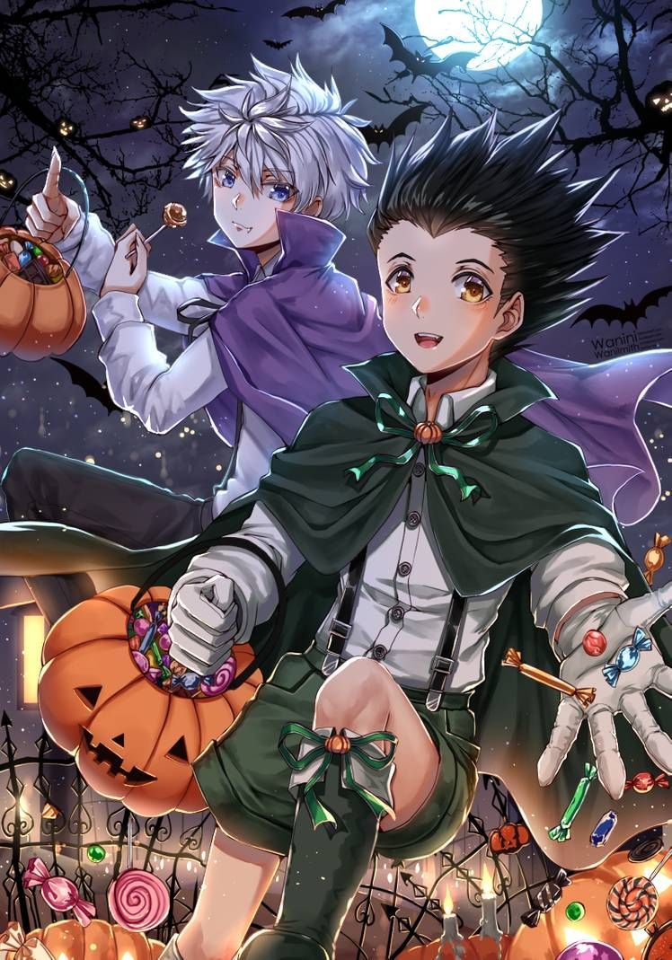 Secret Halloween. Anime halloween, Anime, Hunterxhunter killua
