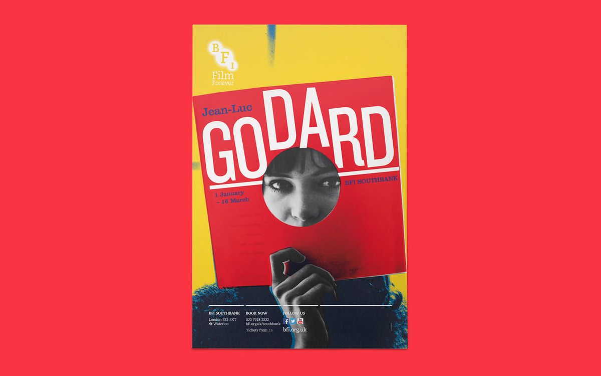 Campaign Creative For The BFI Jean Luc Godard Retrospective
