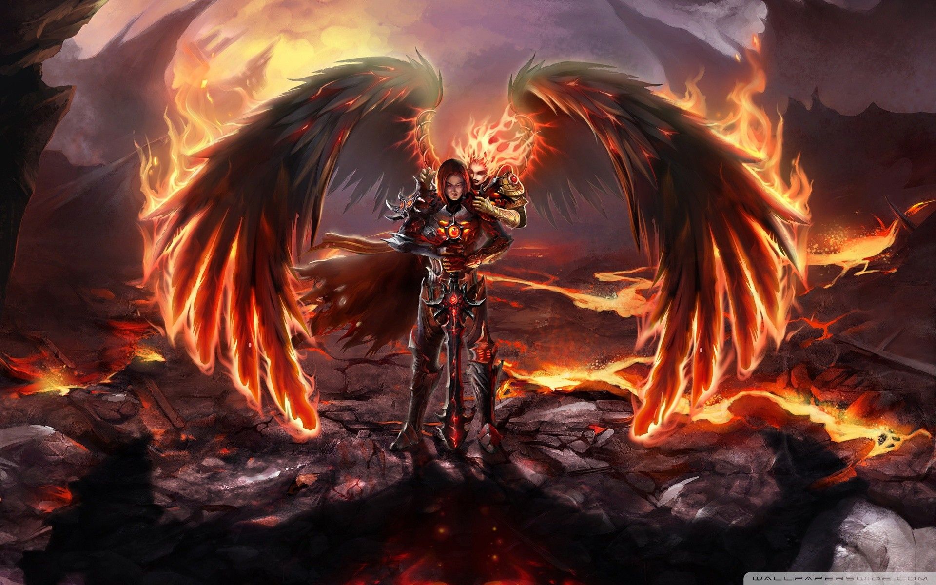 Angel and Devil Wallpaper