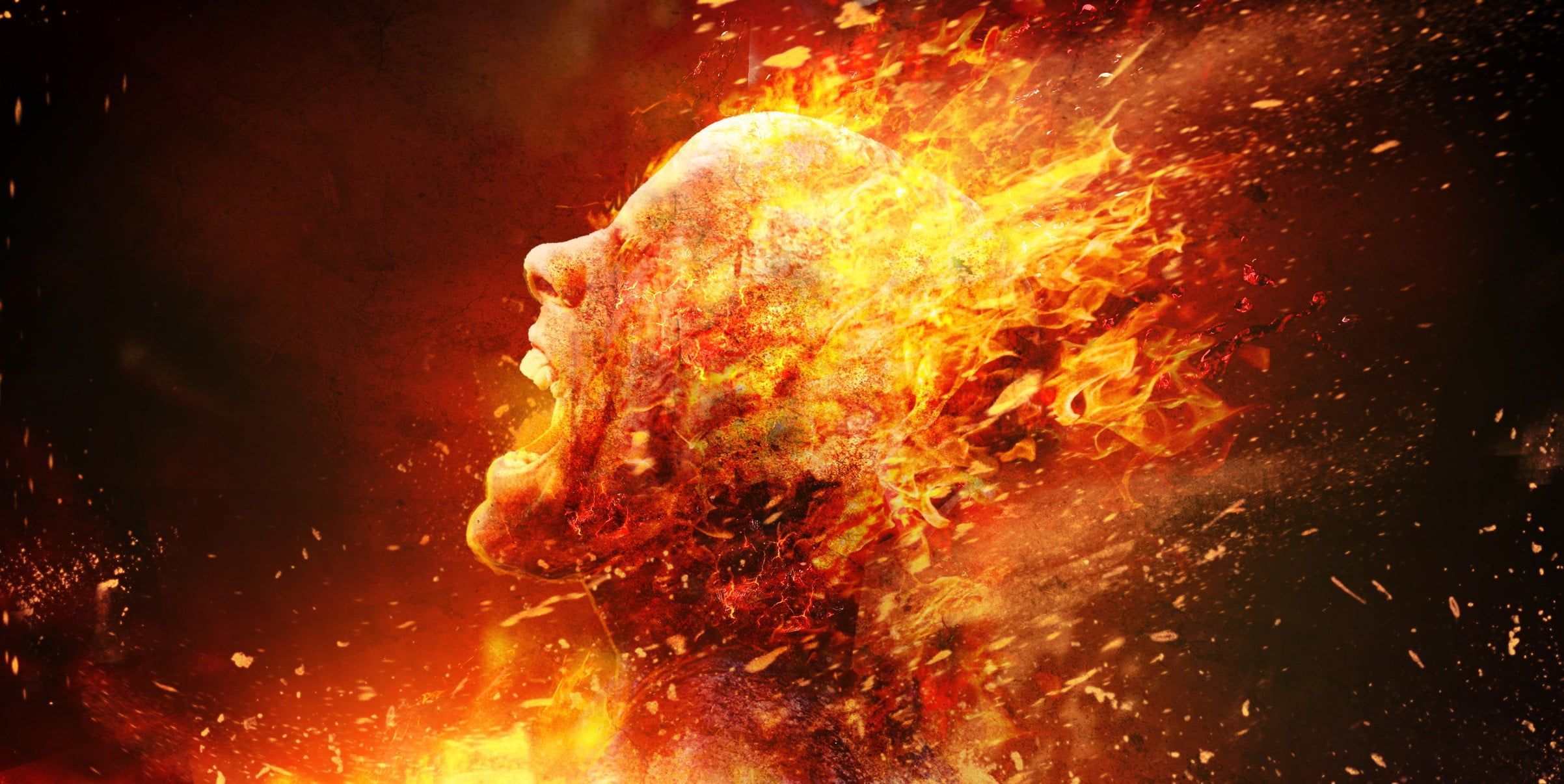 person burning illustration #fire #artwork digital art #burning #people #Constantine P #wallpaper #hdwallpaper #d. Fantasy photohop, HD wallpaper, Flame art