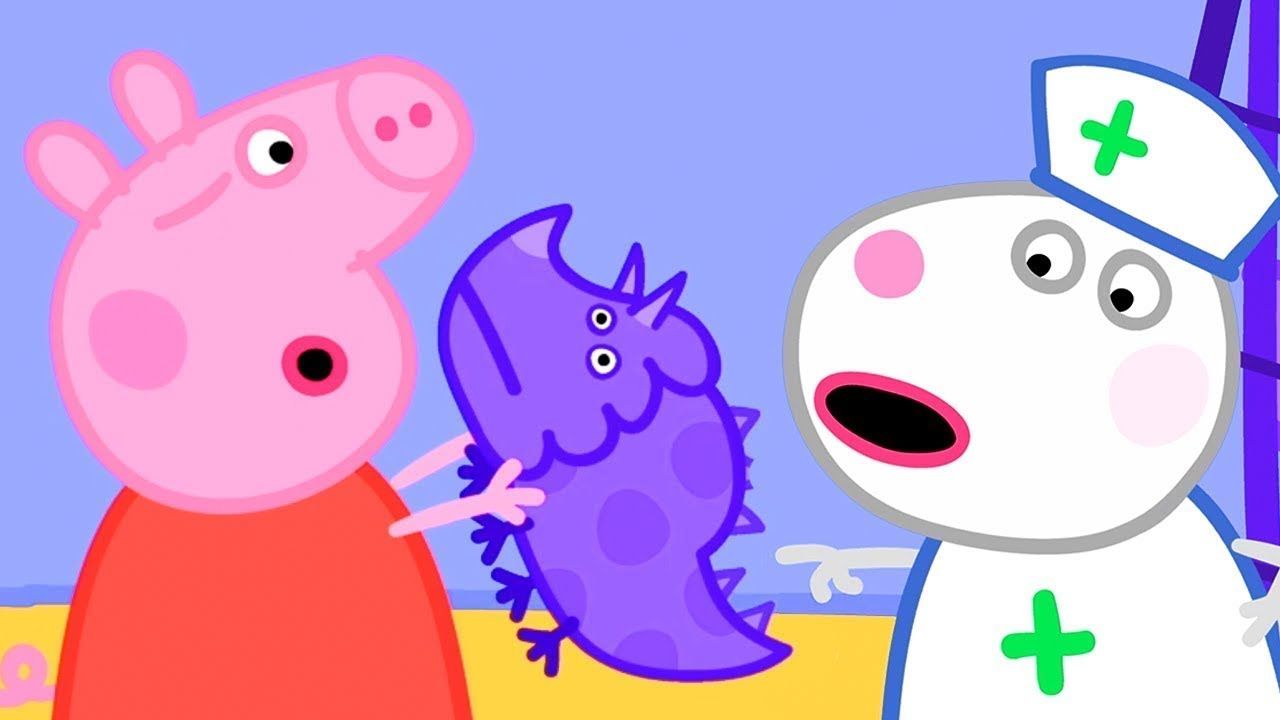Peppa Pig English Episodes. Peppa Pig and Suzy Sheep play with Dinosaurs. Peppa Pig Officia. Peppa pig, Peppa pig wallpaper, Peppa pig memes