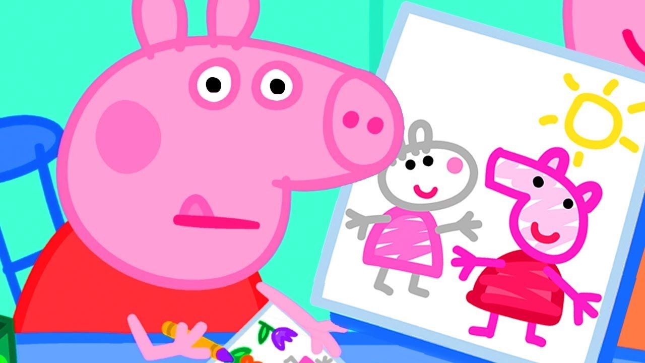 Peppa Pig Official Channel. Peppa Pig is Never Going to See Suzy Sheep Again. Peppa pig stickers, Peppa pig wallpaper, Peppa pig memes