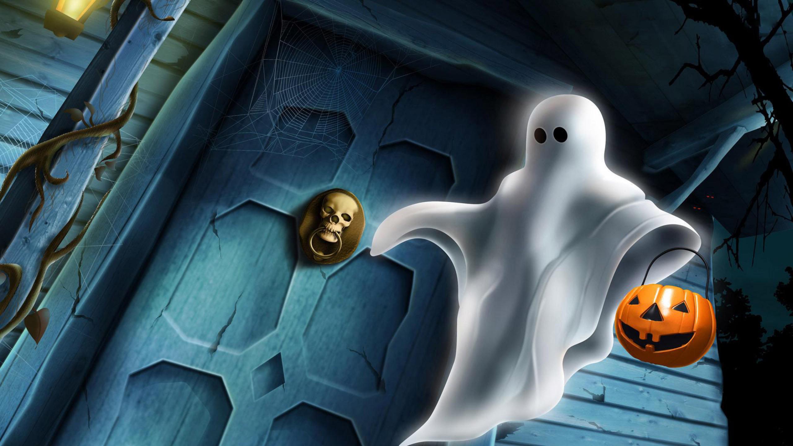 Ghost Cartoon Halloween Tomorrow HD desktop wallpaper, Widescreen, High Definition