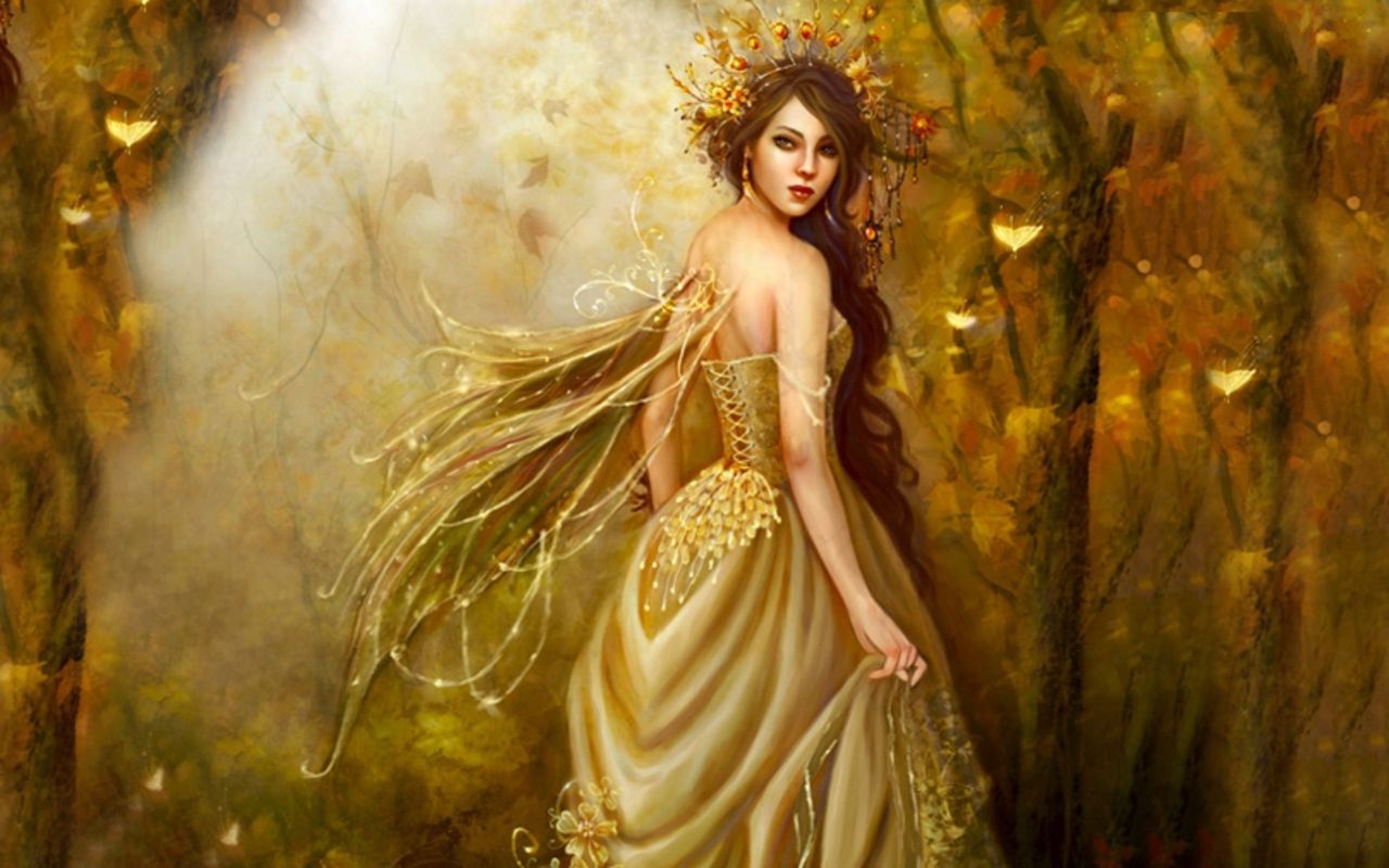 Gorgeous Autumn fairy. Fairy wallpaper, Celtic goddess, Beautiful fairies