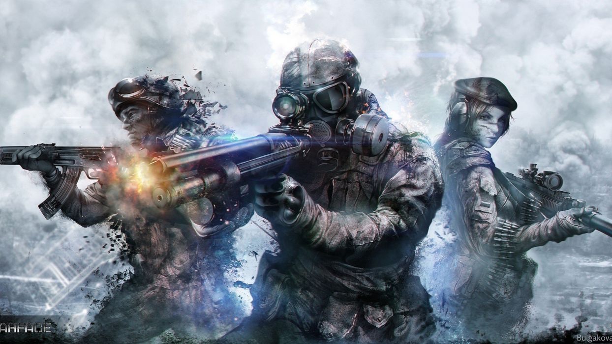 Man woman weapon soliders army video game wallpaperx1080