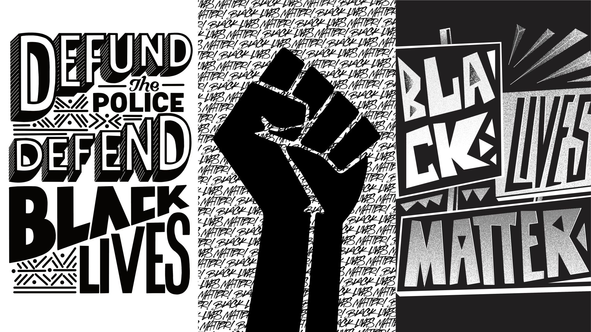 free and printable Black Lives Matter posters from Black artists