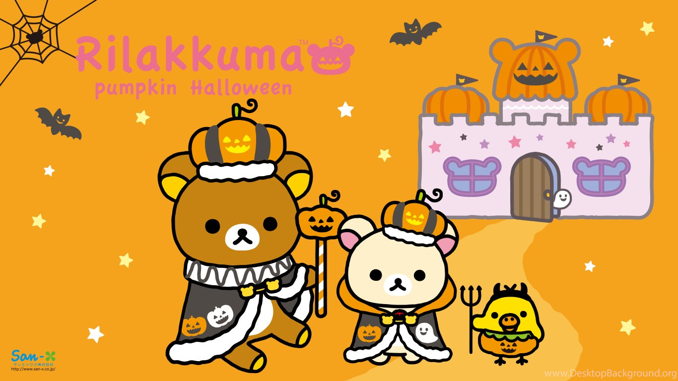 I Love Kawaii: Rilakkuma Wallpaper, Rilakkuma Pumpkin Halloween Desktop Background