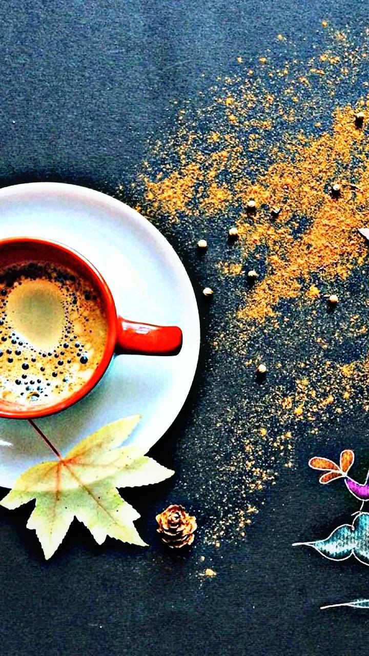 autumn coffee wallpaper