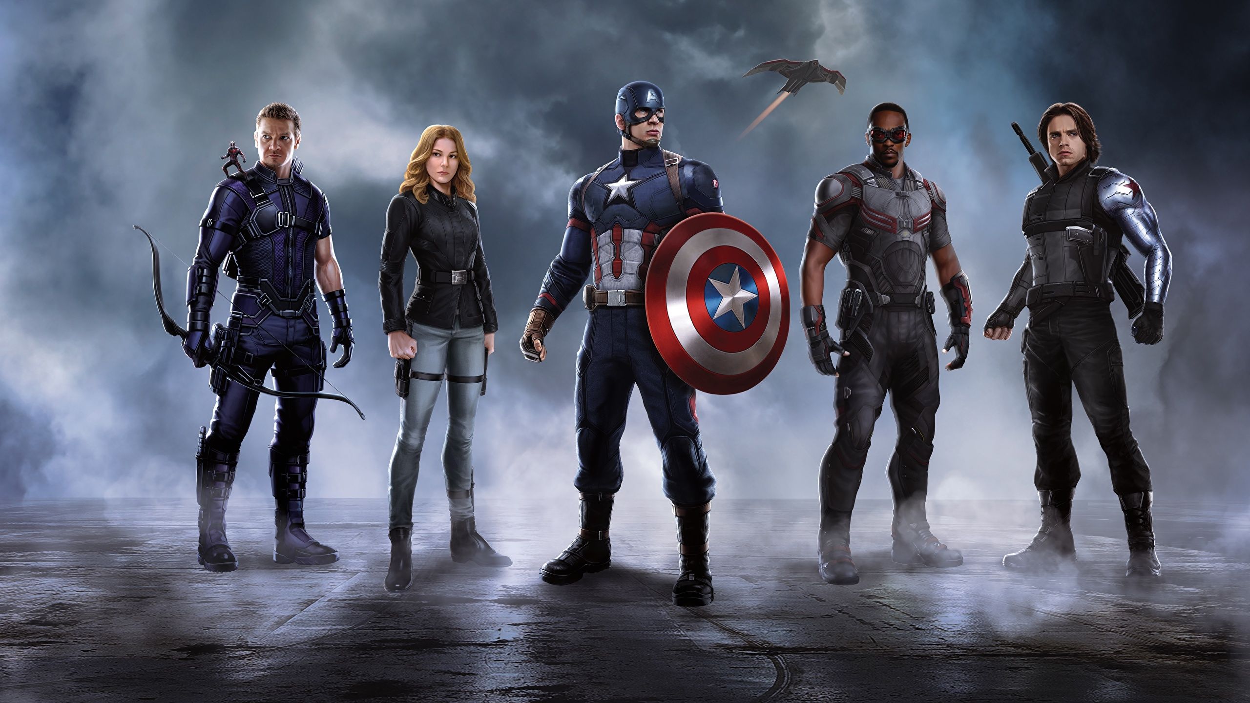Desktop Wallpaper Captain America: Civil War Scarlett 2560x1440