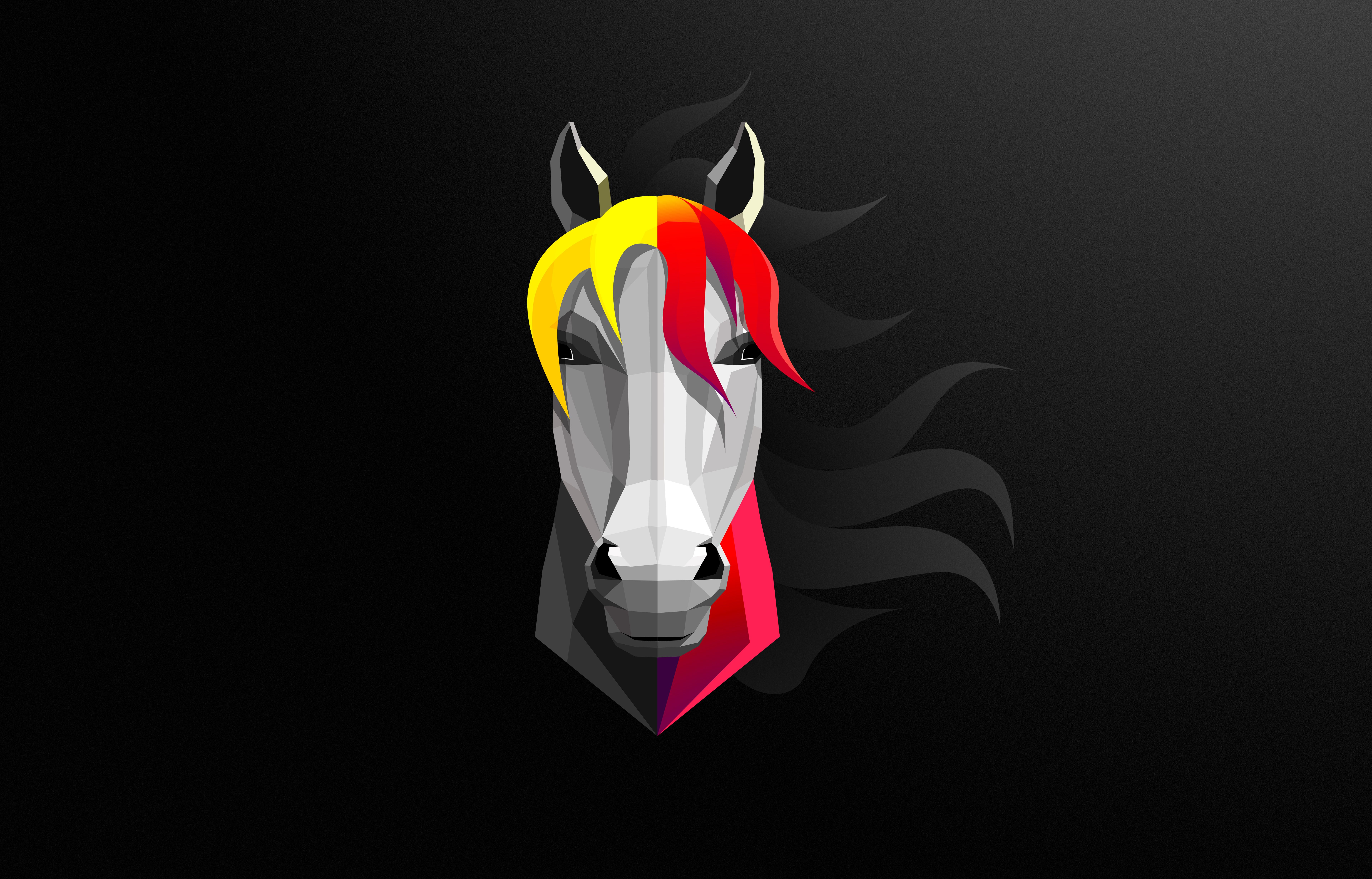 Horse Abstract Minimalist 8k 8k HD 4k Wallpaper, Image, Background, Photo and Picture