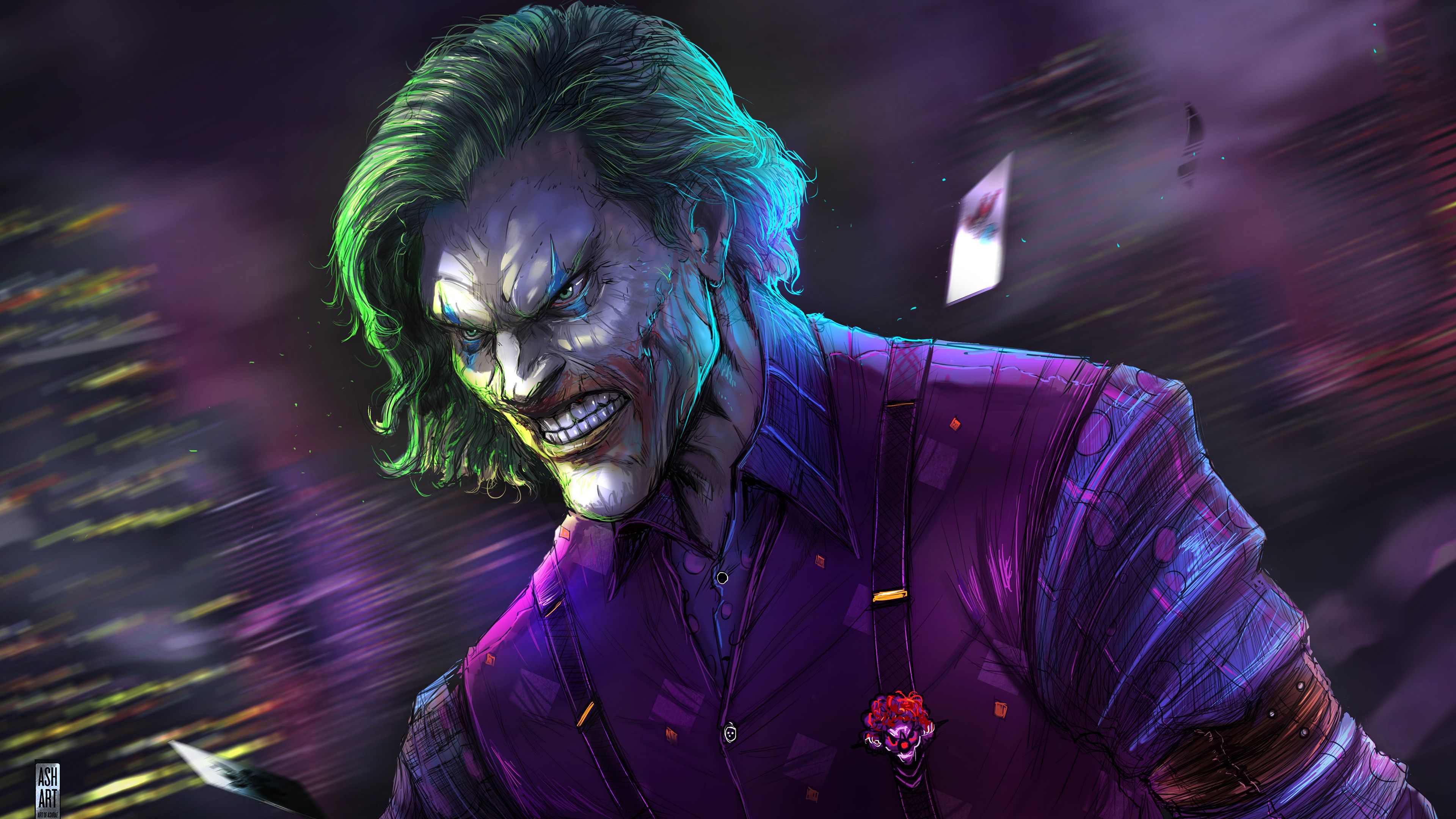 Joker Artwork 4k HD Superheroes, 4k Wallpaper, Image, Background, Photo and Picture